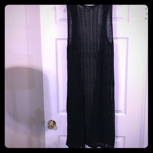 Long Black Vest